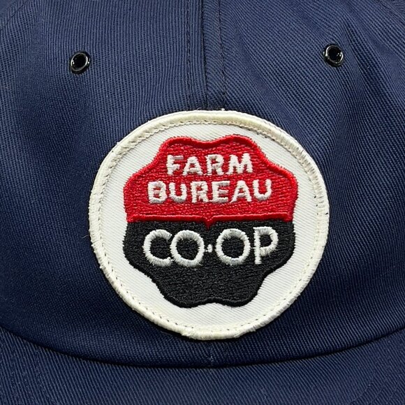 Vtg Farm Bureau Co Op Snapback Hat Cap KBrand KProducts Agriculture Rancher Mens - Picture 8 of 14